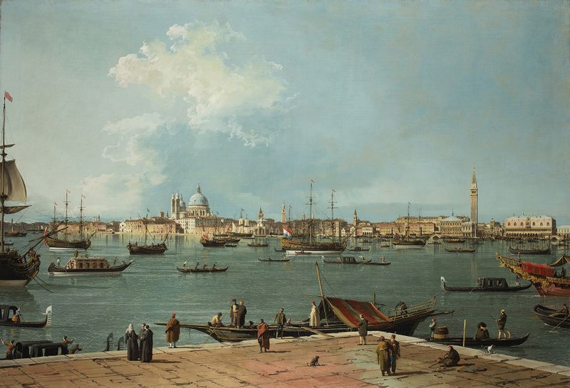 Marine scene of the Bacino di San Marco by Canaletto, oil painting