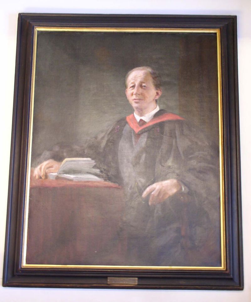 Retrato de LeBaron Russell Briggs por Markham, óleo sobre lienzo
