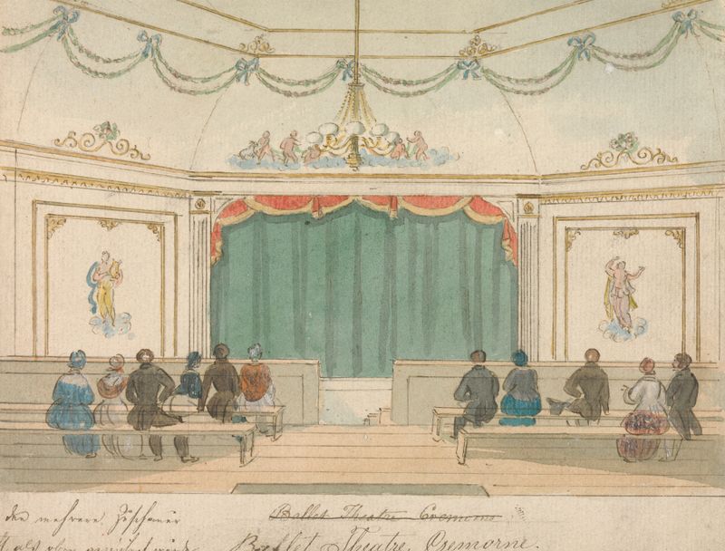 Ballet Theatre, Cremorne by William Henry Brooke, oil on canvas depicting dancers in motion.