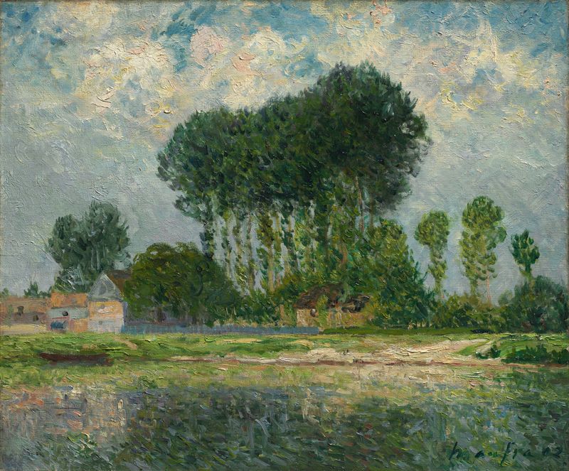 O Rio de Maxime Maufra, impressionismo, retratando água fluindo e reflexos.