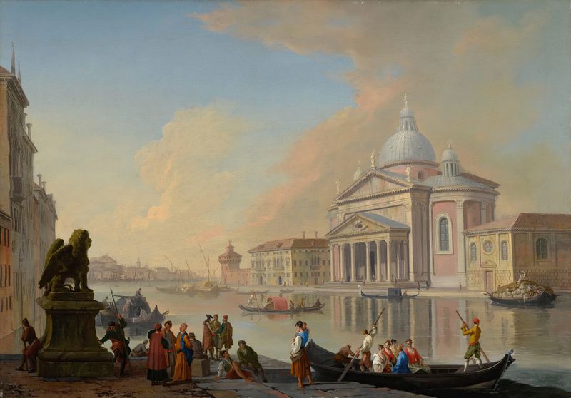 Marine scene of the Grand Canal in Venice by Johann Richter, unknown medium