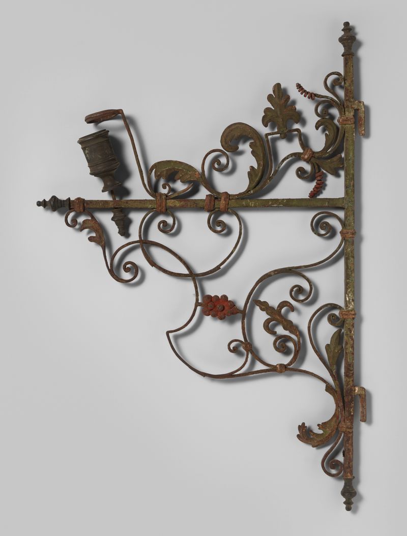 Placa decorativa de metal de artista desconhecido, 1700-1725