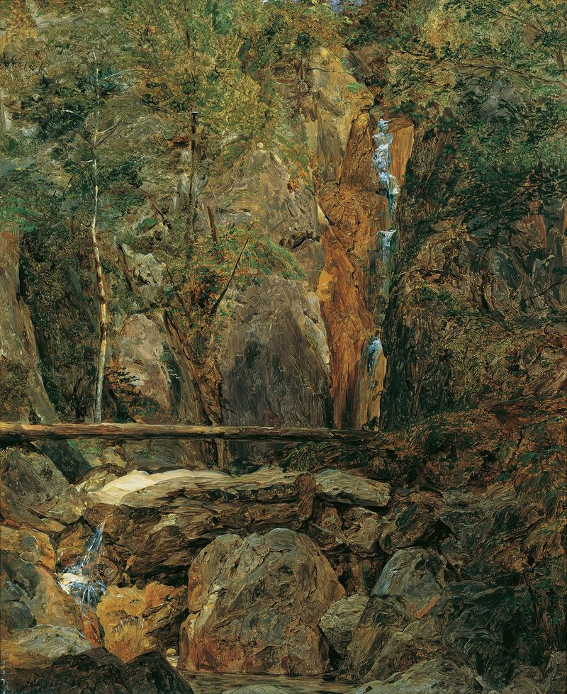 Landscape with hills and forest, oil on canvas by Ferdinand Georg Waldmüller