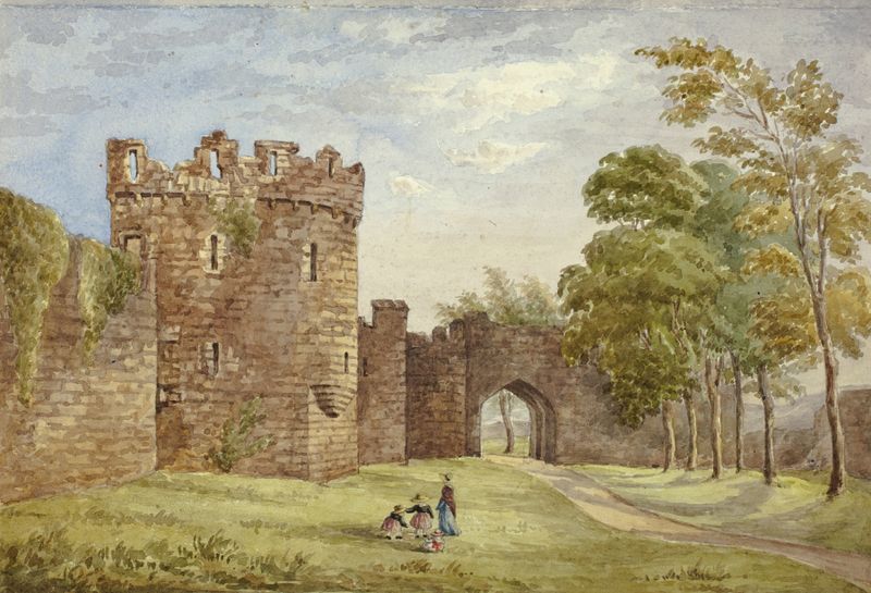 Gateway, Beauman’s Castle by Elizabeth Murray, oil on canvas depicting a vibrant landscape.