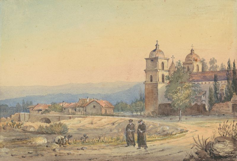 Interior view of Church of Santa Barbara, Victorian style, by British 19th Century