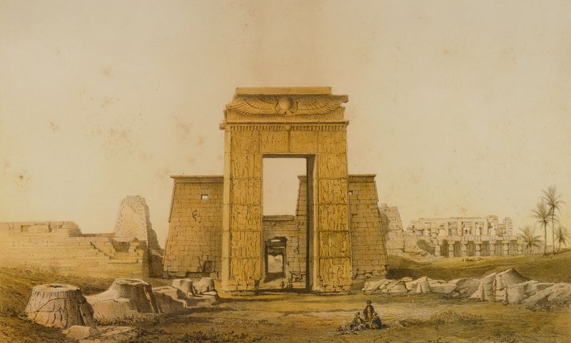 Karnak, Vue Prise du Sud, daguerreótipo de Joseph-Philibert Girault de Prangey