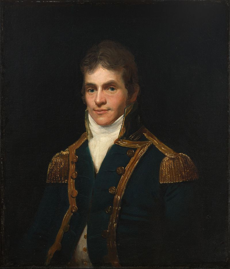Retrato del Vice Almirante Samuel Hood Linzee, óleo sobre lienzo, artista no identificado