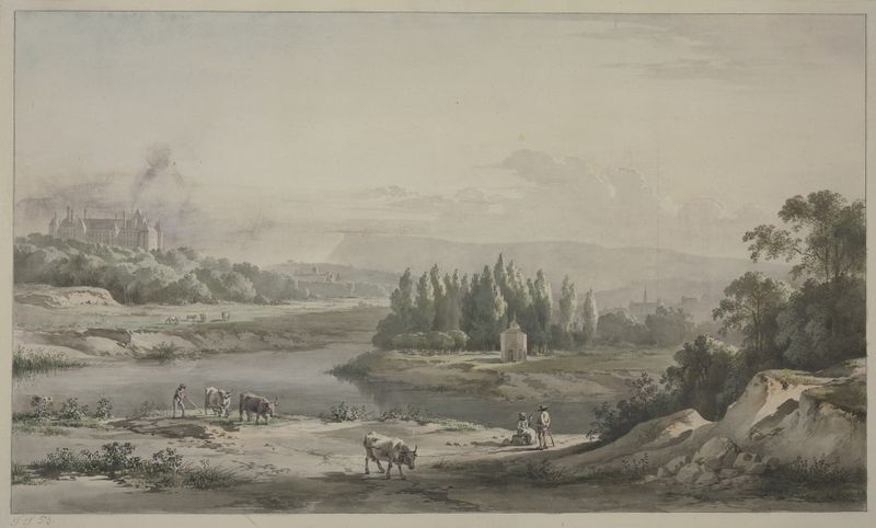 River landscape by Jean-Jacques de Boissieu, medium unknown