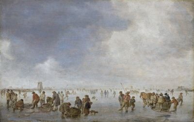 Paisaje invernal óleo de Jan van Goyen