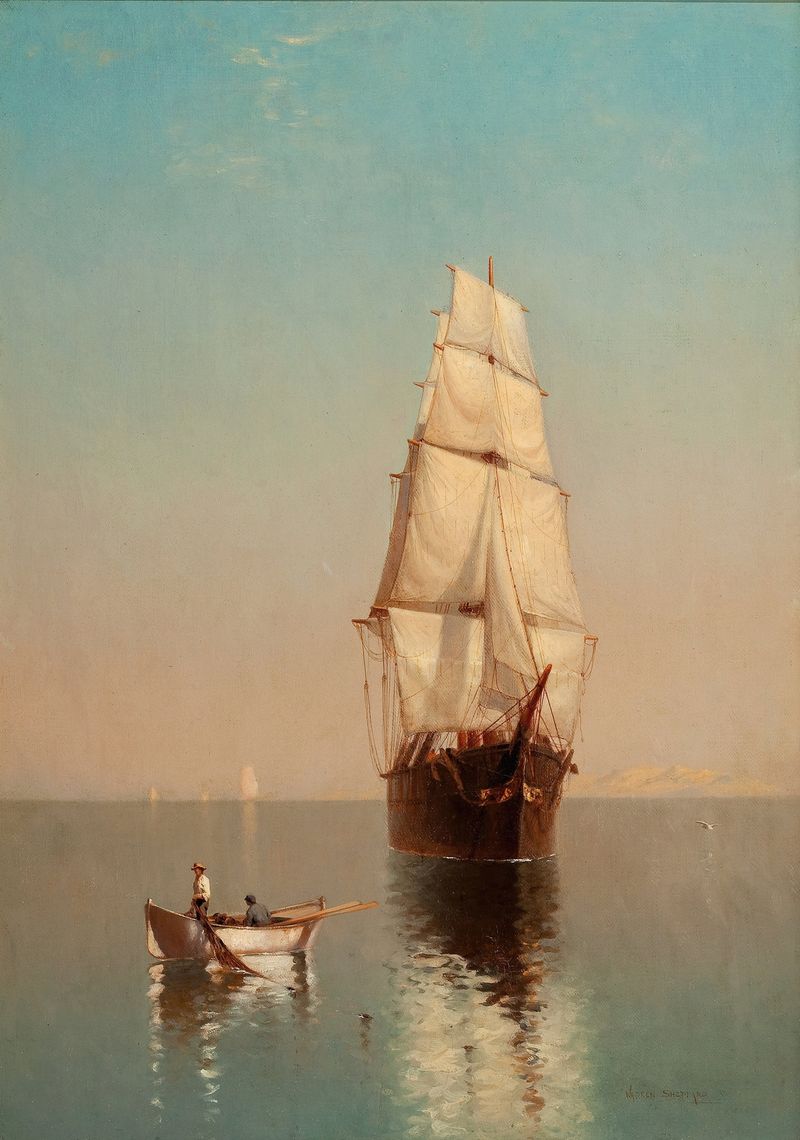 Paisagem impressionista retratando uma brisa suave de Warren Sheppard