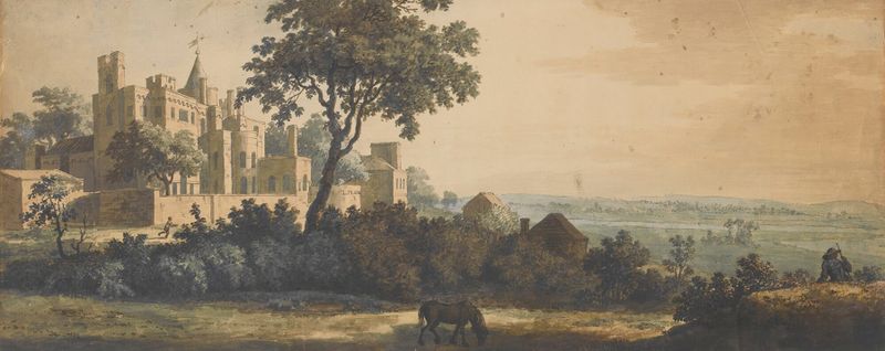 Lord Tyrawley’s House Upon Greenwich Hill, oil on canvas by Jonathan Skelton