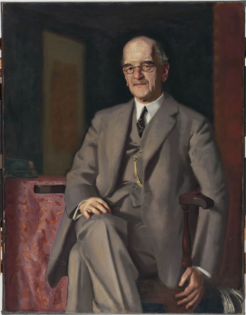 Retrato de David Linn Edsall, óleo sobre tela de Charles Sydney Hopkinson