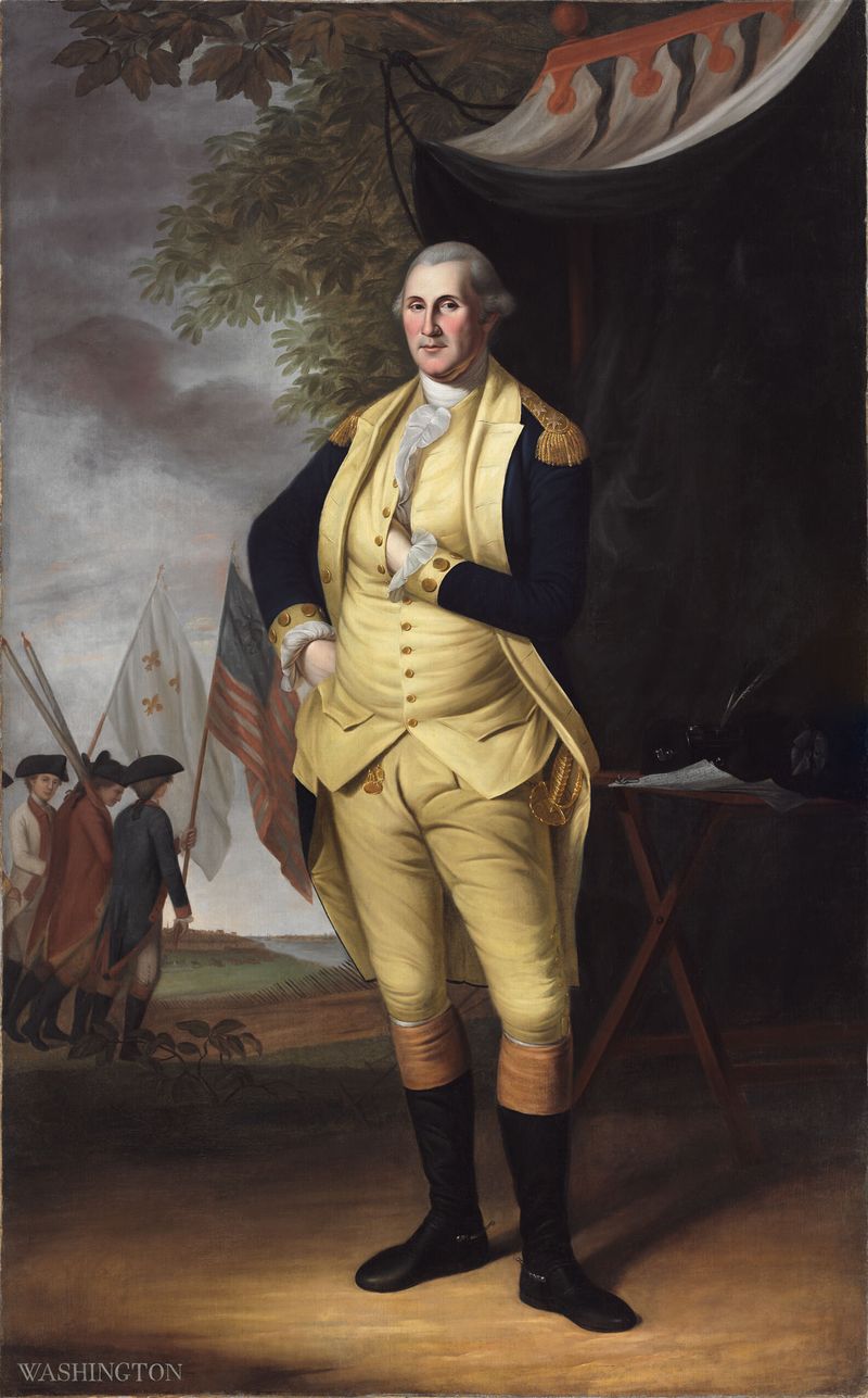 Portrait of George Washington, oil on canvas by Charles Willson Peale