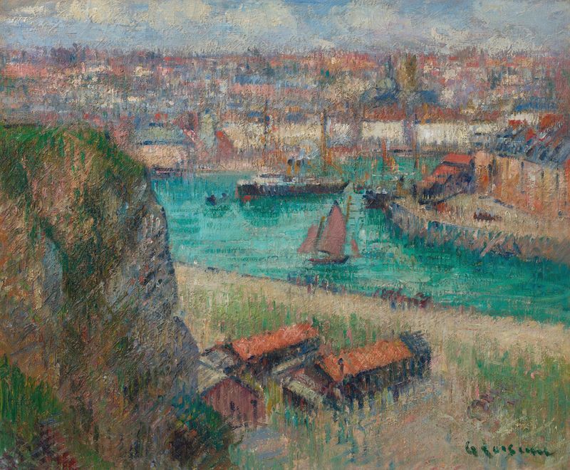 Paisaje marino de Gustave Loiseau, 1929, pintura al óleo