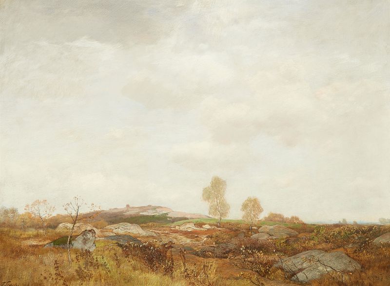 Moorlandschaft by Toni von Stadler, landscape artwork, oil painting