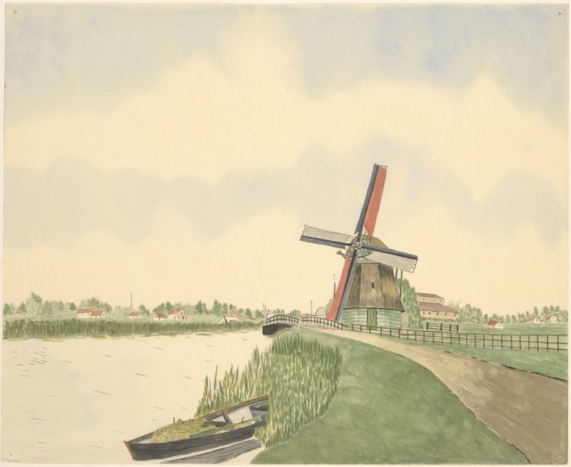 Paisaje con vegetación exuberante de Johannes Nicolaas Eijman, medio desconocido