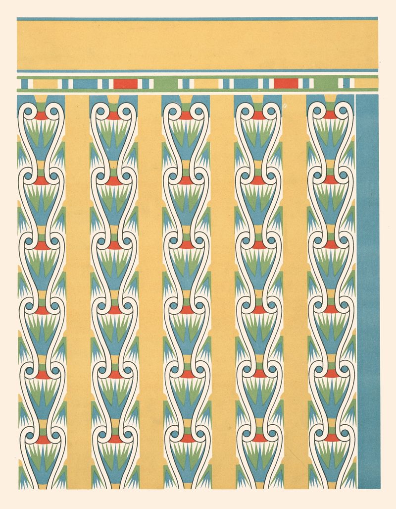 Abstract artwork by Gustave Jéquier, 1911, featuring hues and silence.