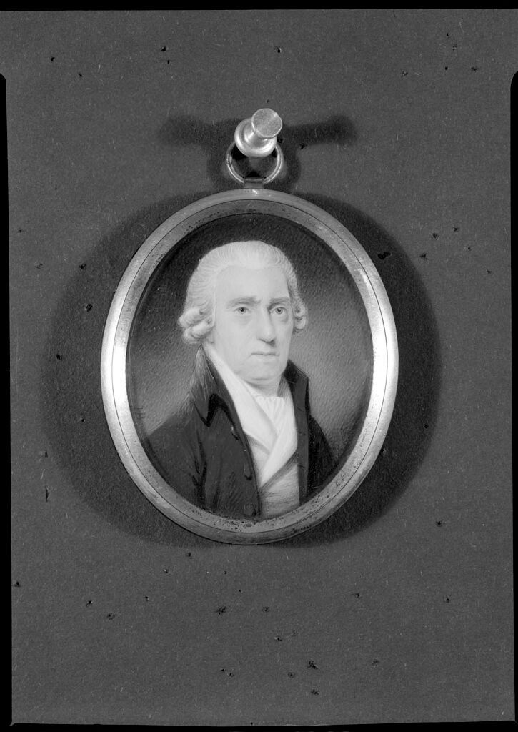Retrato de George Washington por Henry Berne, meio marfim
