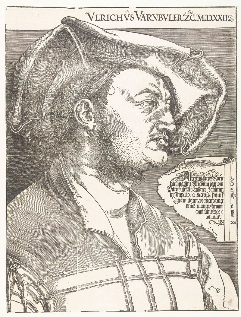 Retrato de Ulrich Varnbüler, papel, de Albrecht Dürer
