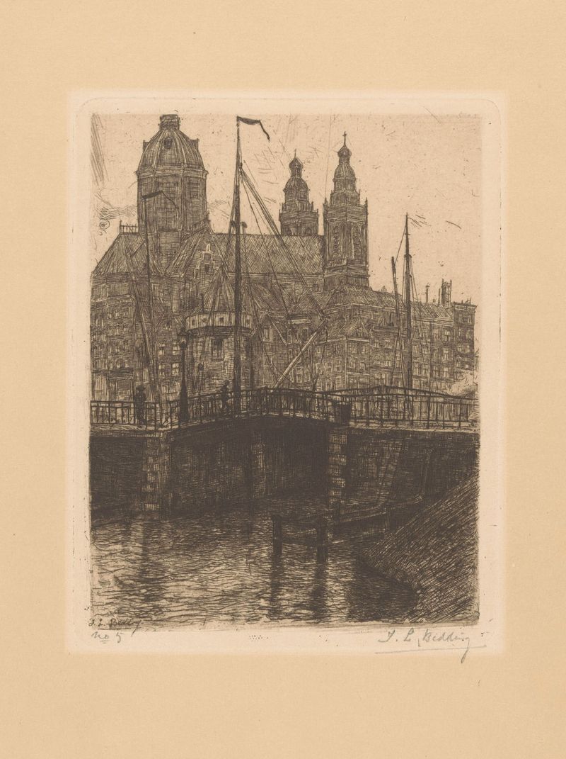 Arquitetura da Idade de Ouro Holandesa com St. Nicolaaskerk de Izaak Leendert Bedding