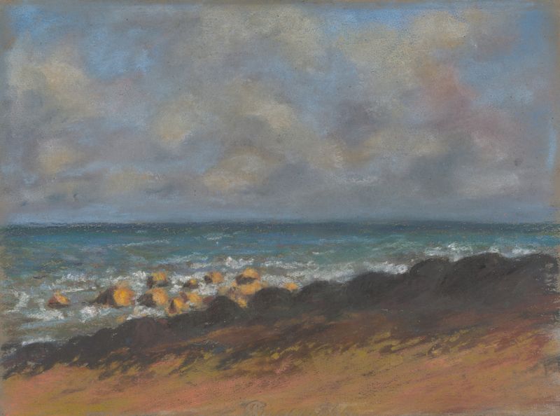 Paisaje de Zolo Palugyay, 1928, con interacción de luz y sombra