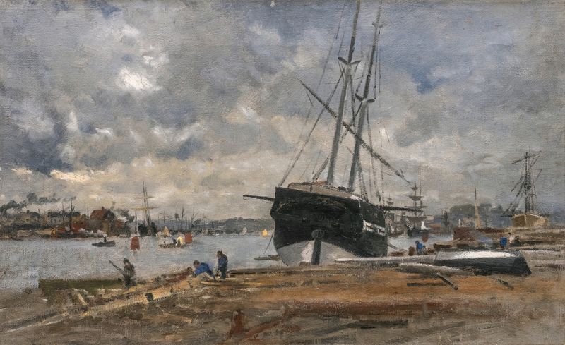 The Gothenburg Harbour in the 1880’s, oil on canvas by Wilhelm von Gegerfelt