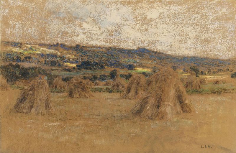 Bodegón en carbón de Léon Augustin Lhermitte