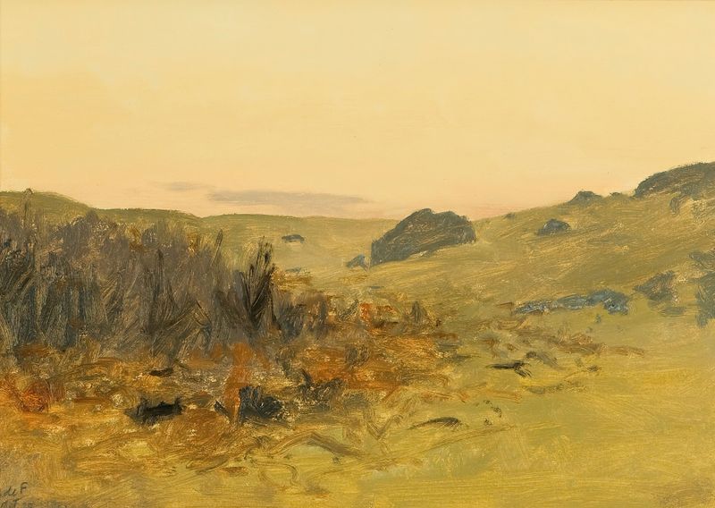 Landscape by Lockwood de Forest, impressionism, depicting trees and light in a natural setting