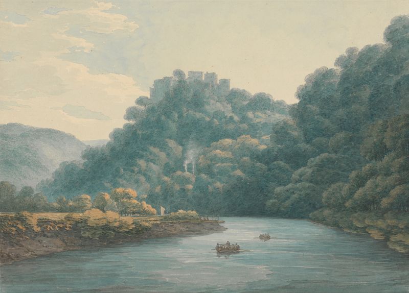 Goodrich Castle on the Wye, watercolor on paper by Thomas Hearne