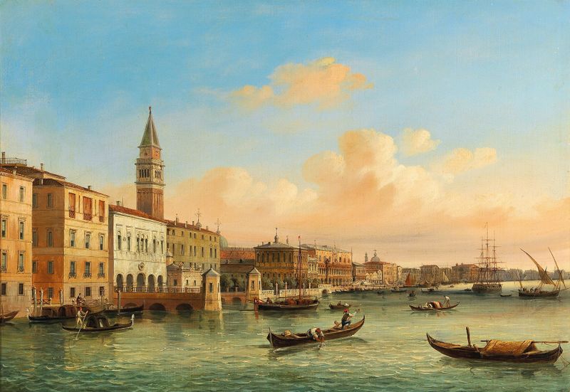 Venedig de Carlo Grubacs, que representa arquitectura con luz, medio desconocido.