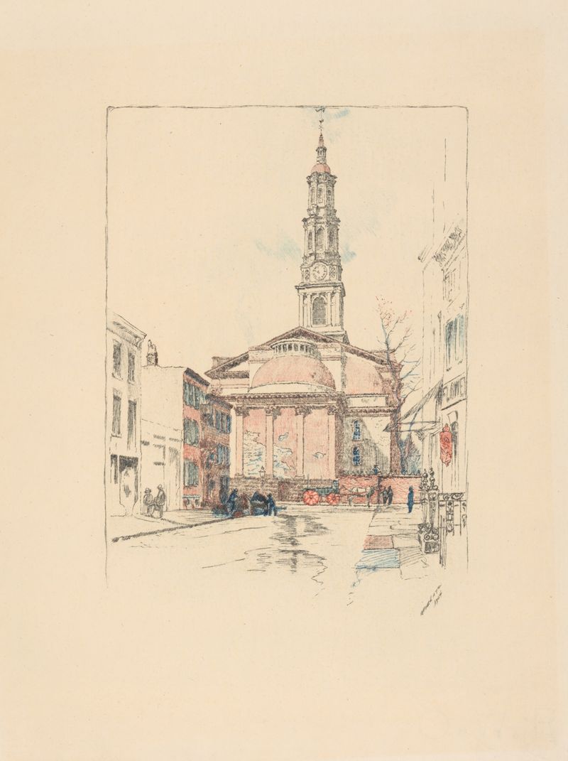 Gothic architecture of St. John’s Chapel by Charles Frederick William Mielatz