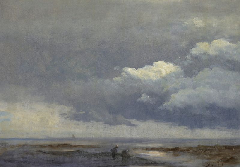 Cloud Study with Two Figures, pintura a óleo de Albert Bierstadt