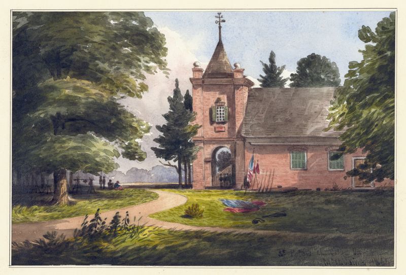 St. Peter’s Church New Kent Co. Va. oil painting by William McIlvaine