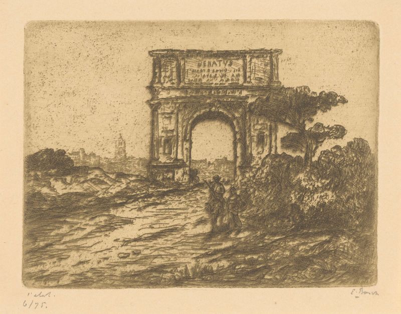 L’arc de Titus Rome by Etienne Bosch, neoclassicism, architecture