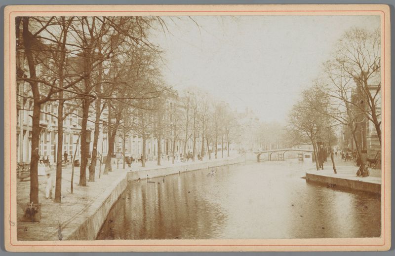 Fotografía de paisaje de Unknown Artist que representa el canal Herengracht en Ámsterdam