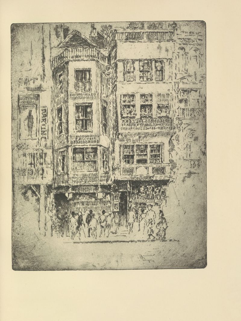 230 Strand de Joseph Pennell, obra modernista que retrata uma paisagem urbana