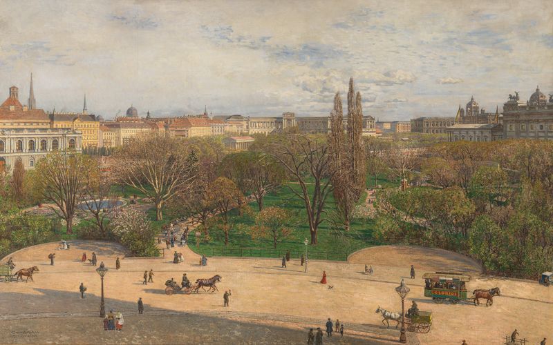 Architecture of Rathaus and Hofburg by Maximilian Suppantschitsch, 1906