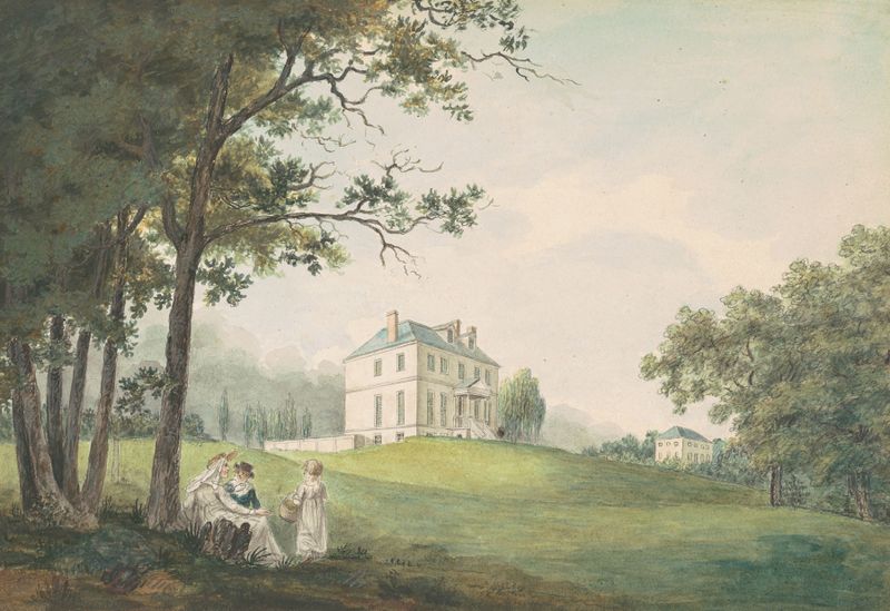 Sweet Briar by William Russell Birch, oil painting of delicate pink and white blossoms