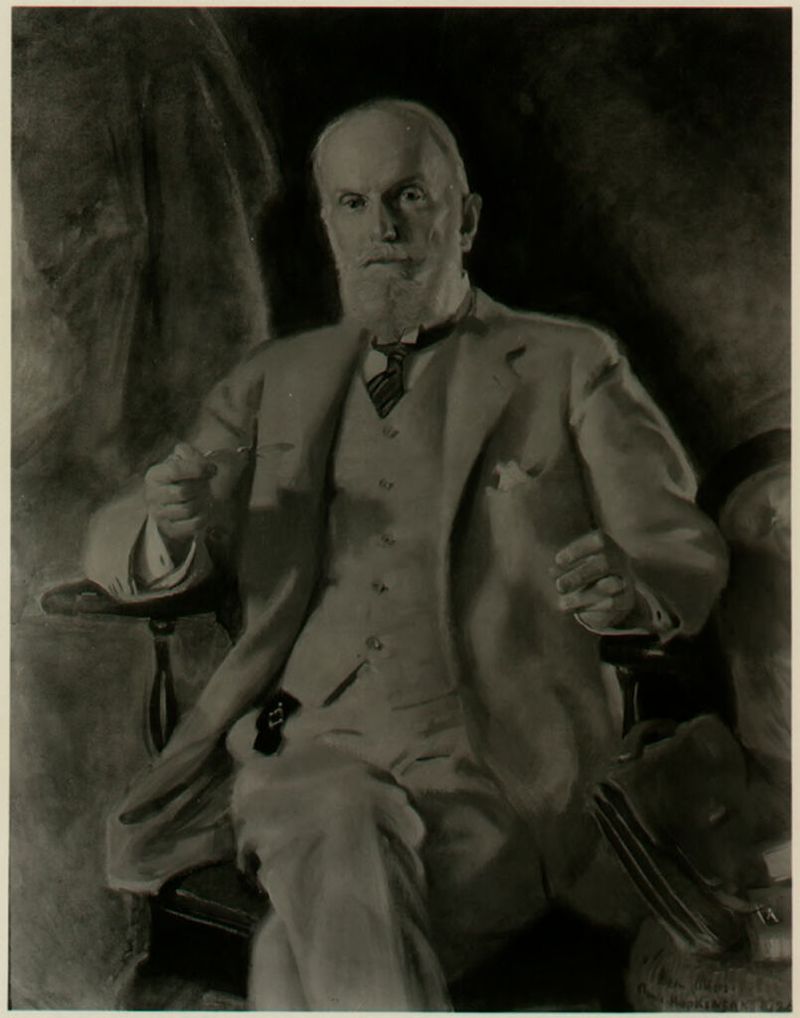 Portrait of George Lyman Kittredge, oil on canvas by Charles Sydney Hopkinson