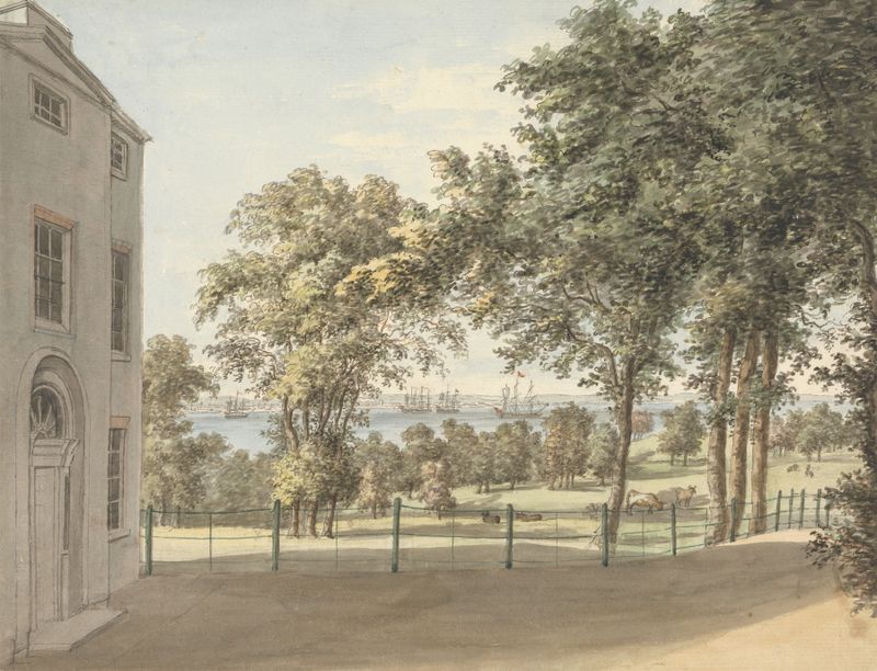 Landscape of Sandham, Isle of Wight by William P. Sherlock, oil on canvas