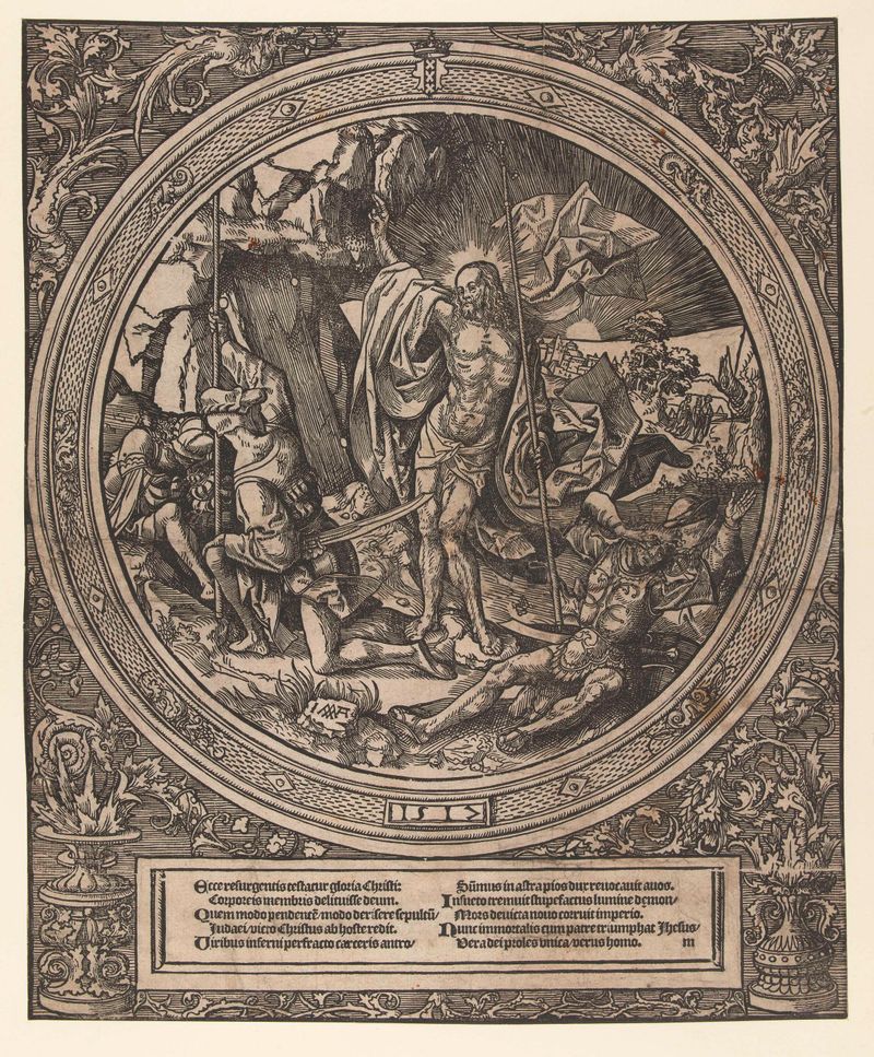 Ressurreição de Cristo, obra em papel de Jacob Cornelisz van Oostsanen