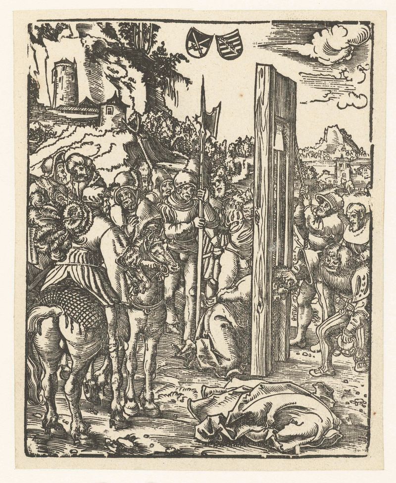 Figura decapitada de Mattias en papel de Lucas Cranach