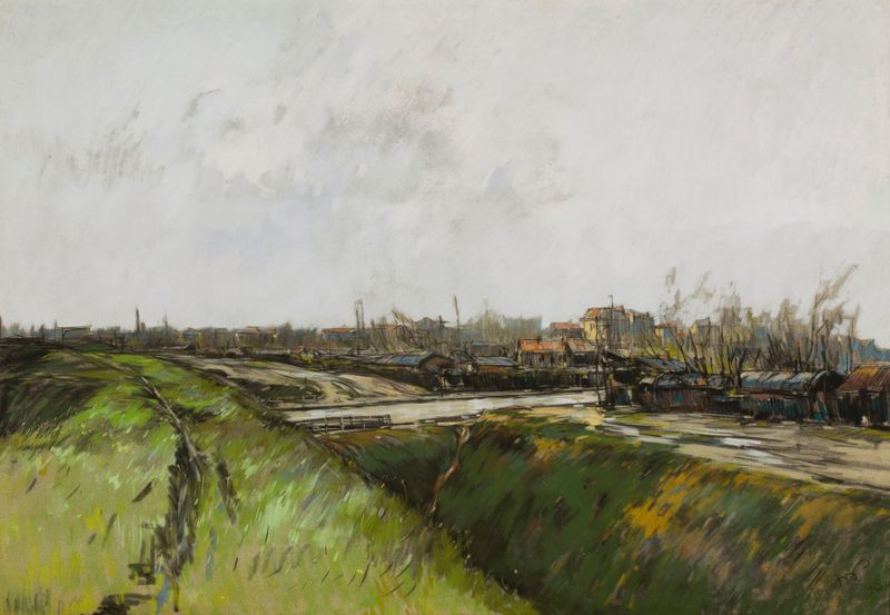 Suburban landscape in the vicinity of Paris de Stanisław Wyspiański, meio desconhecido