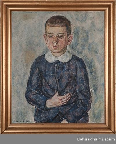 Retrato de Bror Hvistendahl, óleo sobre tela de Birger Simonsson