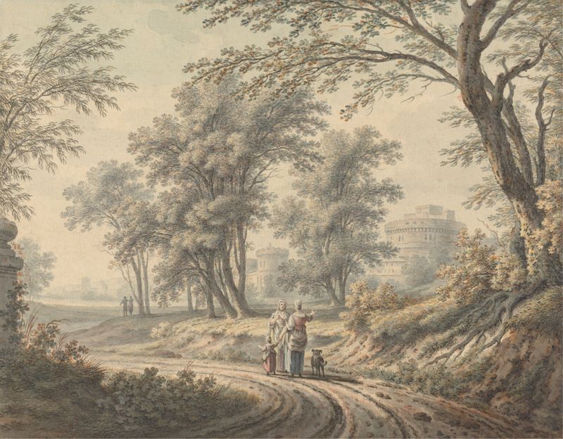 Abstract composition by Johann Heinrich Müntz, featuring vivid colors and emotional resonance.