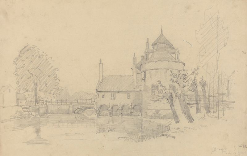 Bruges – Porte des Baudets de Jean-François Taelemans, impressionismo