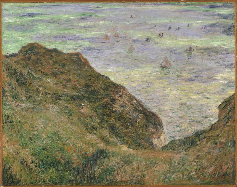 Escena marina con mar y horizonte, pintura al óleo de Claude Monet
