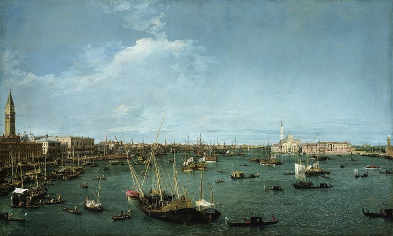 Bacino di San Marco, Venecia, Rococó, por Canaletto
