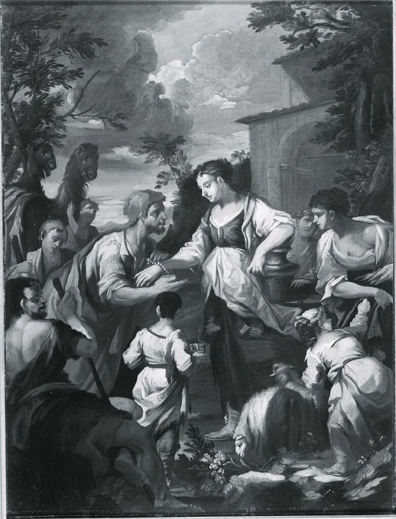Rebeca no poço, óleo sobre tela de Giovanni Camillo Sagrestani
