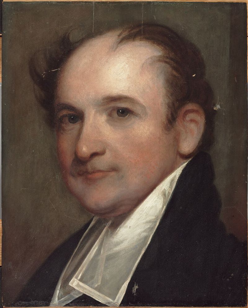 Retrato de John Thornton Kirkland, meio de madeira por J. Whitfield